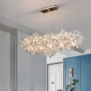 Postmoderných Svetlo Luxusné Tvorivé Jedáleň Sklenený Luster Osobnosti Jednoduchý Návrhár Obývacia Izba Štúdia Lampy