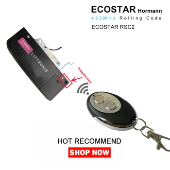 Výmena Ecostar RSC2 433Mhz Hormann Diaľkové Ovládanie Pre Hormann Bezdrôtový Garážové brány Otvárač Príkaz Switch