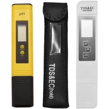 PH Meter A TDS Meter,Digitálny Tester Kvality Vody, 0-9990 PPM, ES A Meranie Teploty 0.01 PH Vysokou Presnosťou