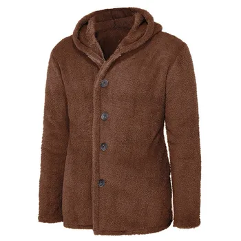 2023 pánske Jesenné Zimné Farbou Cardigan Bežné Blúzka Fleece Topy Kabát 2023 zimné kabáty Lambhair hoodies vrchné oblečenie