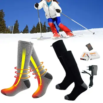 Vyhrievané Ponožky Zimné Teplé Termálne Ponožky S regulovateľnou Teplotou 2200mAh Napájané Batériou Tepelnej Nohy Ohrievačov Pre Zimný Lov