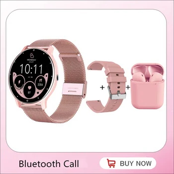 Smart Hodinky Ženy, Mužov, 1.39 palcový Full Dotykovej Obrazovke Hlasový Asistent Whatsapp Správy Oznámenia Bluetooth Prijatie Hovoru Smartwatch