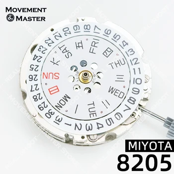 Nové MIYOTA 8205 8200 Sledovať pohyb príslušenstvo Japonský originál automatické mechanické 3 rúk, dátum Dátum Na 3:00 Celkovo