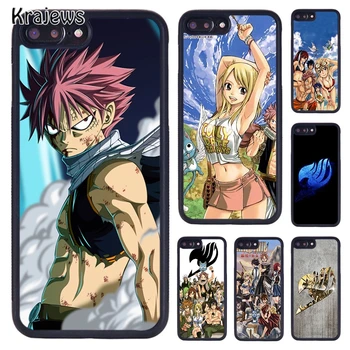 Krajews Víla Chvost Anime, Manga Telefón puzdro Pre iPhone SE2020 15 14 6 7 8 plus 11 12 mini 13 Pro X XR XS Max kryt plášťa coque