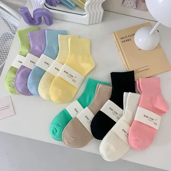 In Nové Módne Japonských Candy Farby Krátke Ponožky Jar Leto Tenká Bavlna Priedušná Anti-zápach Športové Ponožky Bežné Ponožky
