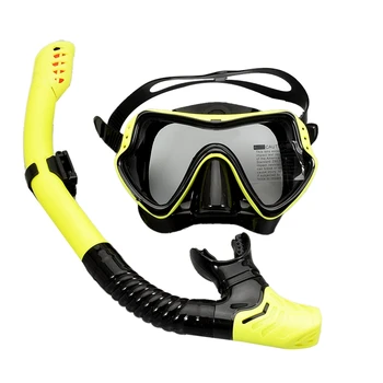 Profesionálne Potápanie Maska Na Šnorchlovanie Nastaviť Silikónový Anti-Fog Okuliare Okuliare Bazén Zariadenia