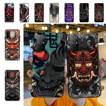 Japonský Oni Hannya Samuraj Demon Maska Telefón puzdro Na Huawei Honor 10 lite 9 20 7A pro 9X pro 30 pro 50 pro 60 pre 70 pro plus