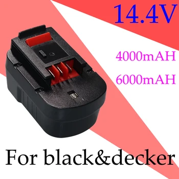 14,4 V HPB14 Batérie pre Black a Decker 4000/6000mAh Ni-Mh Náhradné Batérie pre Firestorm FSB14 FS140BX 499936-34