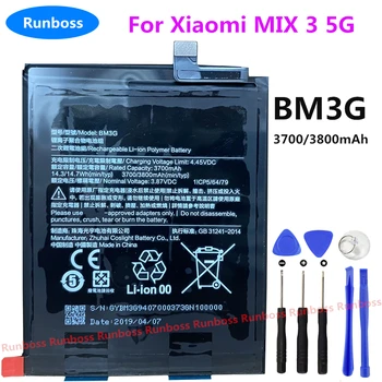 New Vysoká Kvalita BM3G 3800mAh Batérie Pre Xiao Mix3 mix 3 5G / mix3 4G BM3K 3200mAh Mobilný Telefón