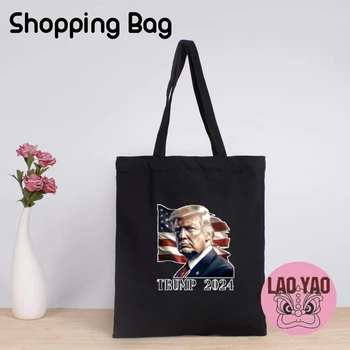 Pro Republikánskej HLASOVAŤ TRUMP 2024 Tote Tašky pre Ženy Shopper Taška Totebag Nakupovanie Estetické Žena Vykonávať Plátno Ramenný Vlastné