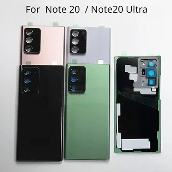 Nové Zadné Sklo Na Samsung Galaxy Note 20 Ultra Poznámka 20 Zadný Kryt Batérie Zadné Dvere Bývanie Prípade Objektív