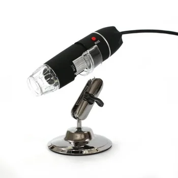 USB Elektronické 25-200 X Zoom Osvetlenie 25X-200 X Digitálny Mikroskop Vrecku zväčšovacie sklo s 8pcs LED Lampy a Meracie Stupnice