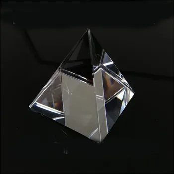 40 mm Sklenená pyramída, Štvoruholníkový pyramídy Prism Rainbow optický hranol vyučovaní Fyziky Dodávky