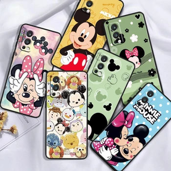 Roztomilý Disney Mickey Mouse Pre OnePlus 11 10 TON 9R 10R 8T 7T Nord N300 N100 N200 2T CE2 Lite N20 N10 Pro Black Soft Telefón Prípade