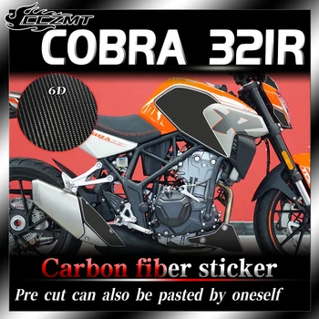 Pre COLOVE COBRA 321R auto samolepky 6D uhlíkových vlákien ochranné nálepky farba povrch transparentný film anti scratch úpravou
