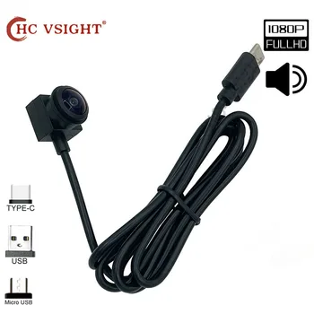 2MP 160Degree širokouhlý Full HD Micro 1080P Typ-C Fotoaparát UVC Protocal Mini CCTV OTG Android Webkamera