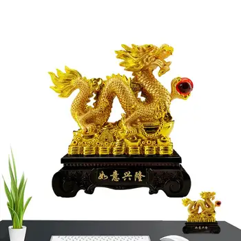 Nový Rok Feng Shui Dragon Socha Zverokruhu Dragon Ornament Symbol Šťastia Auspiciousness Tradičné Remeslá domova príslušenstvo