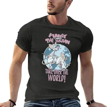 Animaniacs Pinky A Mozgu Ovládnuť Svet Nadrozmerné T Košele Harajuku Pánske Oblečenie 100% Bavlna Streetwear Topy Čaj
