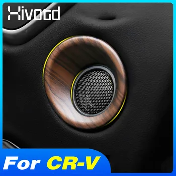 Hivotd Dvere Auta Zvuk Stereo Audio Rám Reproduktor Rim Kryt Výbava Styling Auto Interiérové Doplnky Pre Honda CR-V CRV 2017-2021