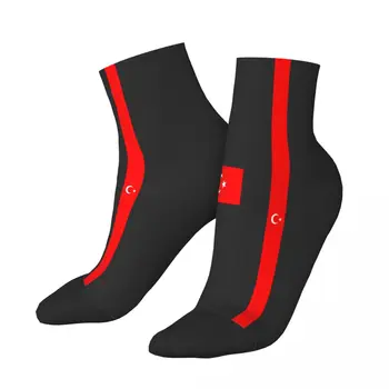 Klasický Dizajn Turecko Vlajka Členkové Ponožky Muž Mens Ženy Zimné Pančuchy Harajuku