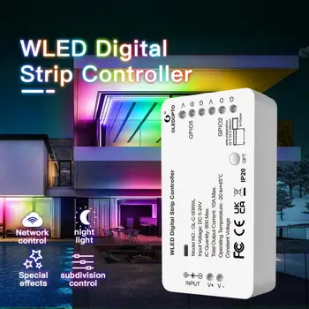 WLED Digitálne Pásky Radič WS2812B WS2811 SK6812 TM1814 WS2813 WS2815 Svetelné Pásy Radič Viac ako 100 Dynamické Osvetlenie Režim