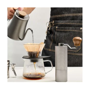 Ručný Mlynček na Kávu Ručne Nastaviteľné Oceľové Jadro Burr pre Kuchyňa Prenosné Ručné Espresso Kávu Frézovanie Nástroj B