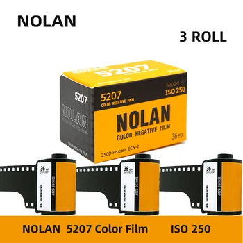 1/2/3 Roll Nolan 5207 250D 135 Farba Film Roll Negatívny Film ECN2 Spracovanie Iso 250 36EXP/Roll