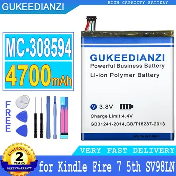 GUKEEDIANZI Batérie pre Amazon Kindle, 4700mAh, MC-308594, 5. Generácie, SV98LN, B01GEW27DA, 7. Generácie, 2017