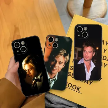 Brad Pitt Superstar Muž Telefón Prípad 14-Pro Max Pre Apple Iphone 13 14 12 Mini 11 Xr X Xs Pro Max 8 6 7 6 Plus Zadný Kryt