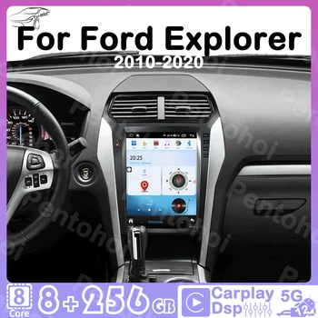 Pentohoi autorádio Pre Ford Explorer na roky 2010-2020 Tesla Obrazovke Carplay Navigator Multimediálny Prehrávač Videa Auto Android12 5G WIFI