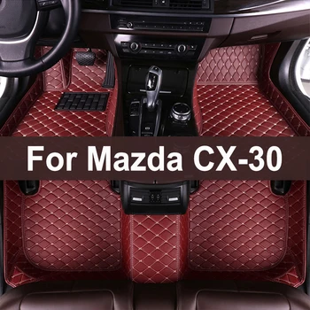 Auto Podlahové Rohože Pre Mazda CX-30 DM 2020 2021 2022 2023 CX30 CX 30 Trvanlivé Nepremokavé Koberec Kožené Mat Úplnú Sadu Auto Príslušenstvo