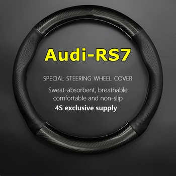 Žiadny Zápach Tenké Pre Audi RS7 RS 7 Volant, Kryt pravej Kože Uhlíkových Vlákien Fit 4.0 T Sportback 2014 2016 2021 2022