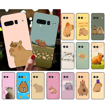 Cartoon Capybara Telefón puzdro pre Google Pixel 8 Pro 7 Pro 7a 6A 6 Pro 5A 4A 3A 4 Pixel XL a Pixel 5 6 4 3 3A XL