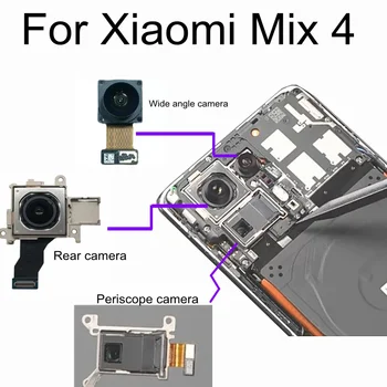 Mix 4 Predná & Zadná Kamera Pre Xiao Mix4 Smerom & Zadná Ultra širokouhlý Fotoaparát Konektor Periskop Modul Flex Kábel Replacem
