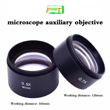 Vysoká Kvalita 0,5 X 0.7 X Objektív Stereo Mikroskopom Objektív, Príslušenstvo, Pomocné Cieľ Objektív 48 mm Závit
