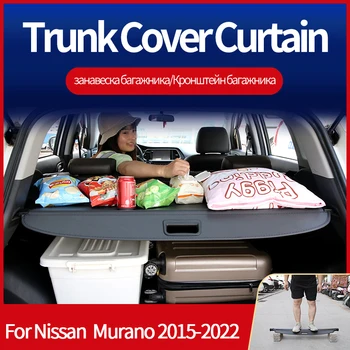 Kufor Cargo Kryt Na Nissan Murano Security Shield Zadné Batožiny Opony Zdvíhateľnej Oblasť Ochrany Osobných Údajov Auto Príslušenstvo