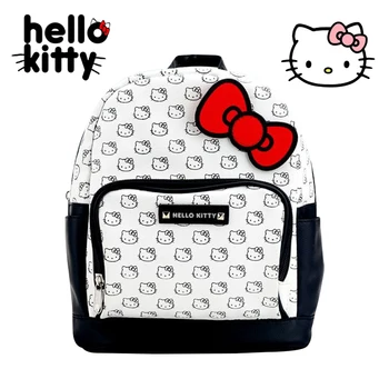 Sanrio Hello Kitty Cartoon Tlač Batohy pre Ženy Nepremokavé Školské tašky Plátno Taška Ženy Laptop Taška Roztomilý Cestovný Batoh