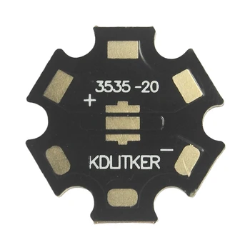 KDLITKER 20 mm 3535-20 DTP Medi MCPCB SMD 3535 Baterka DIY Svetlo LED PCB Star Tvarované