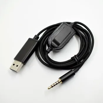 Audio Kábel Virtuálny 7.1 Priestorový Zvuk Hra USB Karty pre logitech Astro A10 A40 Slúchadlá, Vysoká Kvalita