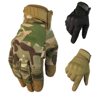 Dotykový displej všetkých prstov rukavice priedušná oka Vojenskej taktiky rukavice motocykel off-road ochranné rukavice kempingové vybavenie