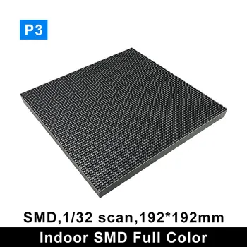 Vnútorné P3 Full Farebné LED Obrazovky Panel Modul 192*192mm 1/32 Scan SMD RGB