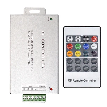 LED Controller 12-24V Nízky Tlak RF Farebné 20-Tlačidlo Diaľkové Ovládanie RGB Svetlo Bar Stmievanie Radič
