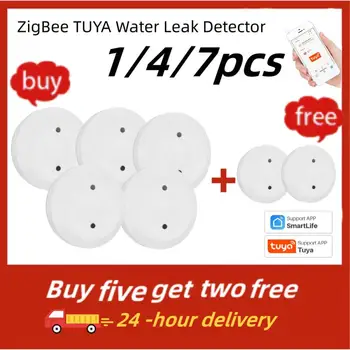 ZigBee TUYA Vody Detektor Úniku pred Povodňami Senzor Vodnej Nádrže Plné Vody Prepojenie Alarm Inteligentný Život APLIKÁCIU Diaľkové Monitorovanie Domov