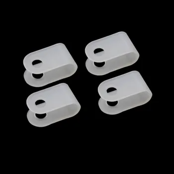 100ks 3.3 mm, biely drôtený klip izolácie karty U typu wire klip pevný plastový klip elektroinštalácie pevný Kábel klipy
