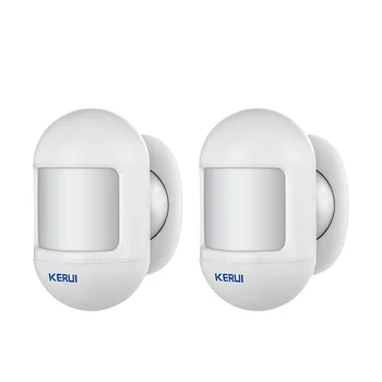 2 ks KERUI P831 Bezdrôtový Mini PIR Senzor, Alarm Detektor s Magnetickým Otočná Základňa pre W181 W184 W204 Home Security Alarm
