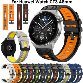 22 mm Silikónové Popruh Pre Huawei Sledovať GT3 GT 3 Pro Runner Športové Kapela GT2 Pro 46 mm Smart Watchbands Nahradenie Jednoduché Uchytenie Náramok