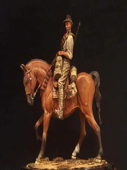 Živica Obrázok Modelu Auta Unassambled 1/18 90 mm staroveký bojovník s koňom (SO stojanom ) Nevyfarbené zbierať Obrázok