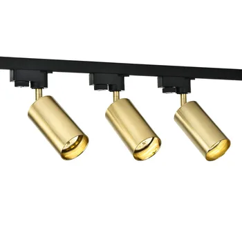 Gold Black Hliníkové LED Stropné Svietidlá Železničnej Trate, Lampy, Svietidlá, Moderné GU10 Led Track Svetlá Pre Obývacia Izba kaviareň Osvetlenie