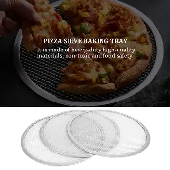 12 Palcové Hliníkové Pizza Obrazovke Pizza Pan s Otvormi Pizza Pan,Pečenie Zásobník pre Kole Pizza Ostrejšie Zásobník Pizza Pečenie Zásobník