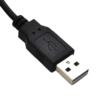 Odolné Praktický Predlžovací Kábel Adaptéra Black Úplne Nový USB Port, AUX Príslušenstvo Auto Dual USB Jednoduchá Inštalácia